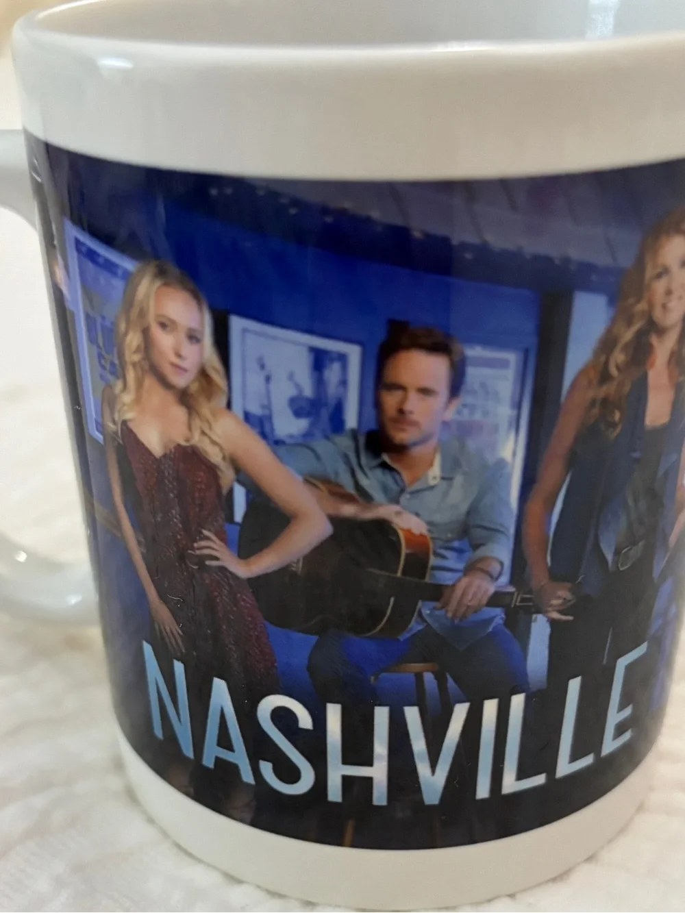 Nashville Themed White Ceramic Coffee Mug